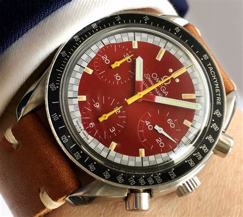 omega speedmaster michael schumacher limited edition|Omega Speedmaster Schumacher red dial.